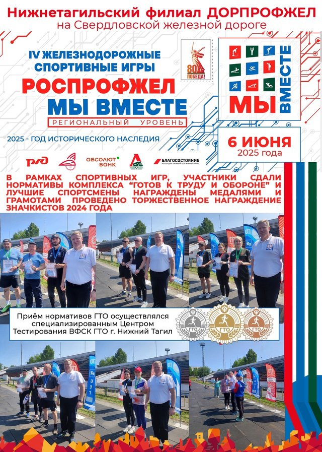 🏆 СПОРТИВНЫЕ ИГРЫ «РОСПРОФЖЕЛ: МЫ ВМЕСТЕ» СОСТОЯЛИСЬ!
